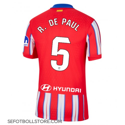 Atletico Madrid Rodrigo De Paul #5 Replika Hemmatröja 2024-25 Kortärmad